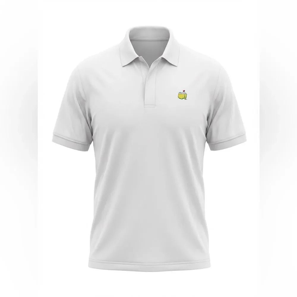 MASTERS COLLECTION MENS POLO SHIRT WHITE SIZE M